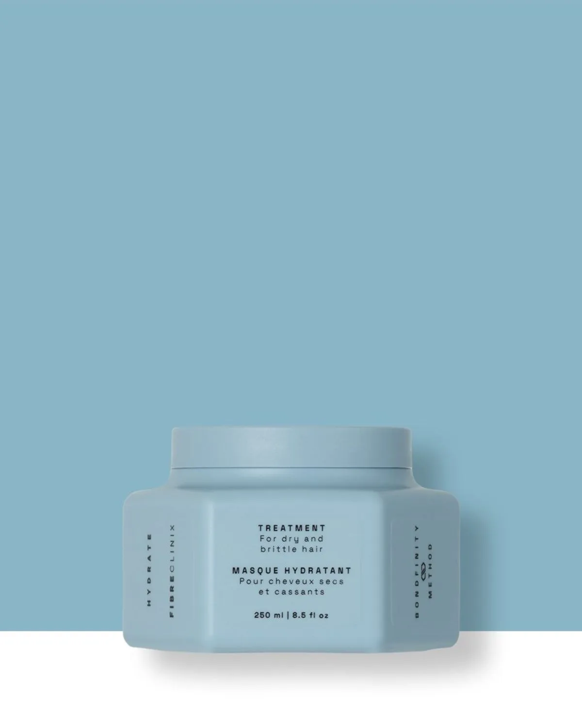Tratamiento Hidratante Fibre Clinix, tarro azul de 250 ml